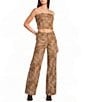 GB Printed Denim Corset Coordinating Tube Top - Image 3