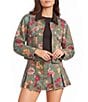 GB Printed Floral Denim Coordinating Jacket - Image 1