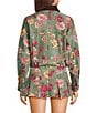 GB Printed Floral Denim Coordinating Jacket - Image 3