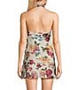 GB Printed Satin Cowl Neck Coordinating Halter Top - Image 2