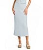 GB Pucker Coordinating Pull-On Straight Hem Maxi Skirt - Image 5