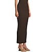 GB Ribbed Pull On Coordinating Maxi Skirt, Color:Java - Image 3