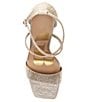 Color:Sand Gold - Image 5 - Royal-Tea Rhinestone Square Toe Dress Sandals