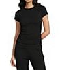 GB Ruched Side Cap Sleeve T-Shirt - Image 5
