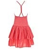 GB Big Girls Ruffle Square Neck Sleeveless Drop Waist Mini Dress - Image 2