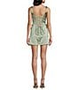 GB Satin Drape Neck Bow Mini Dress - Image 2