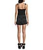 GB Satin Sweetheart Neck Corseted Drape Skirt Mini Dress - Image 2