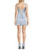 GB Satin Drape Neck Mini Dress - Image 2