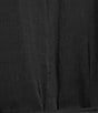 Color:Black - Image 3 - Satin Long Sleeve Godet Tie Waist Dress