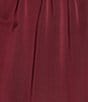 GB Satin Pull On Pants, Color:Burgundy - Image 4
