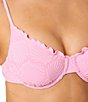 GB Seashell Jacquard Lettuce Edge Underwire Bralette Swim Top - Image 4
