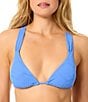 GB Seashell Jacquard Wide Strap Triangle Swim Top - Image 1