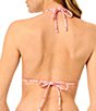 GB Seersucker Puff Classic Triangle Halter Swim Top - Image 2
