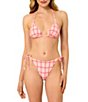 GB Seersucker Puff Classic Triangle Halter Swim Top - Image 4
