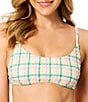 GB Seersucker Puff Scoop Bralette Swim Top - Image 1
