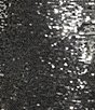 GB Sequin Midi Skirt with Slit, Color:Silver - Image 4