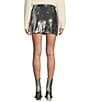 GB Sequin Mini Skirt, Color:Silver - Image 2