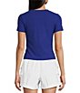 Girl's Three Pcs Outfit Longsleeve Ribbed Knit T Shirt