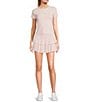 GB Short Sleeve Ribbed Knit Coordinating T-Shirt, Color:Baby Pink - Image 3