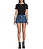 GB Short Sleeve Ruffle Trim Sweater - Image 3
