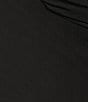 Color:Black - Image 3 - Short Sleeve Sweetheart Neck Chiffon Dress