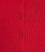 GB Shrunken Rib Cardigan, Color:Scarlet - Image 5