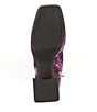 Color:Purple - Image 6 - So-Retro Velvet Platform Block Heel Booties