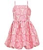 Color:Pink - Image 1 - Social Big Girls 7-16 Sleeveless Floral Bubble Hem Dress