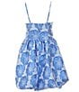 GB Social Big Girls Sleeveless Floral Bubble Hem Dress, Color:Cornflower Blue - Image 2