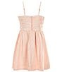 Color:Light Pink - Image 2 - Social Big Girls 7-16 Sleeveless Ruched Bodice Dress