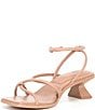 Color:Iced Cappuccino - Image 4 - Social-Ite Leather Sculpted Heel Sandals