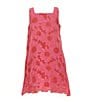 GB Social Little Girls Sleeveless Eyelet Shift Dress, Color:Hot Pink - Image 1