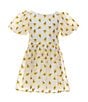 Color:White - Image 1 - Social Little Girls 2T-6X Short-Sleeve Embroidered Organza Floral Dress