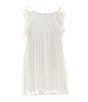 Color:White - Image 1 - Social Little Girls 2T-6X Sleeveless Plisse Ruffle Dress