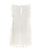 Color:White - Image 2 - Social Little Girls 2T-6X Sleeveless Plisse Ruffle Dress