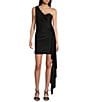 GB Social One Shoulder Jersey Dress - Image 1