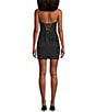 GB Social Ruched Mesh Corset Back Mini Dress, Color:Black - Image 2