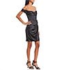 Color:Black - Image 3 - Social Satin Corset Mini Dress