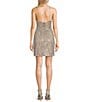 GB Social Sequin Beaded Halter Mini Dress, Color:Silver - Image 2