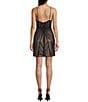 GB Social Sequin Beaded Halter Mini Dress, Color:Black/Nude - Image 2