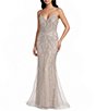 GB Social Strapless Sweetheart Pearl All Over Beading Full Length Dress - Image 1