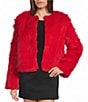 GB Solid Bright Faux Fur Jacket - Image 1