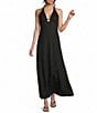 GB Solid Halter Maxi Dress - Image 1