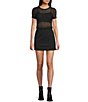 GB Solid Knit Mini Skort, Color:Black - Image 3
