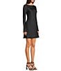 GB Solid Long Sleeve Satin Mini Dress - Image 3
