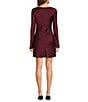 GB Solid Long Sleeve Satin Mini Dress - Image 2