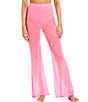 Color:Poolside Pink - Image 1 - Solid Mesh Coordinating Swimsuit Cover Up Pants