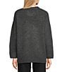 GB Solid Oversized Sweater, Color:Charcoal - Image 2