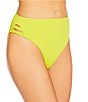 GB Solid Scrunchie Texture Knotted Side High Waisted Swim Bottom - Image 3