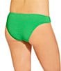GB Solid Scrunchie Textured Classic Hipster Swim Bottom, Color:Grass Green - Image 2